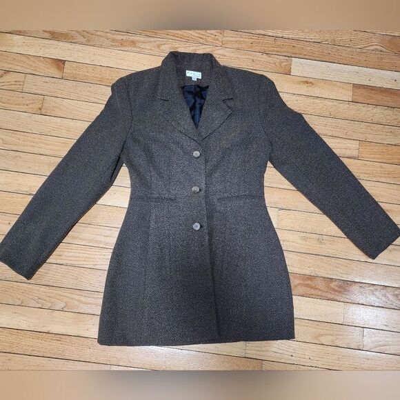 Paniz New York Women's Casual Brown Blazers Long Sleeve Lapel Open Front… - Picture 6 of 15